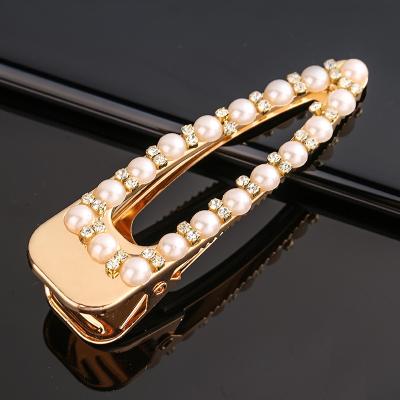 China European and American style 2021 fashion new fashionable women hair accessories promotion cheap hair clips custom girls gift handmade pearl hair clip for sale