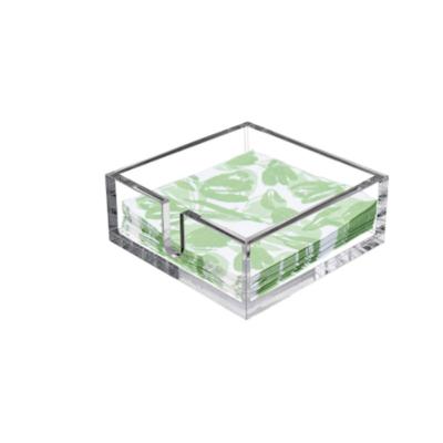 China Custom Clear Acrylic Minimalist Manufacturing Facial Tissue Crate Cover Towel Paper Holder Storage Box With Logo for sale