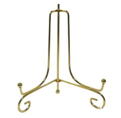 China Easel Gold Metal Mini Easel Gold Metal Display Stand Iron Dish Rack Pedestal Stand Classic Photo Making Easel for sale