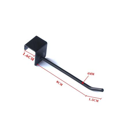 China Fabricate Wholesale Slatwall Metal Hooks Single Wire Display Products Slatwall Hooks H3-010 for sale