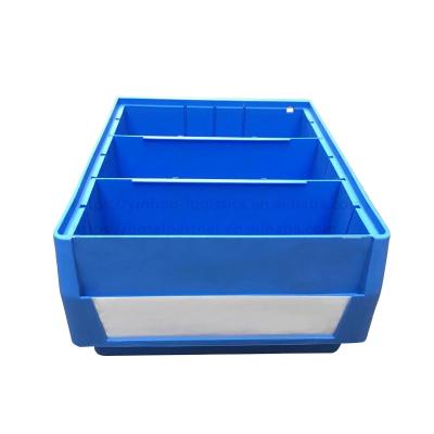 China Sustainable Plastic Garage Storage Shelf Trash Cans With Stack (300x234x140mm) for sale