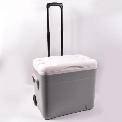 China High Quality Camping 28l BOXES Cheap Vaccine Box Ice Cooler Cooler Box With Trolley for sale