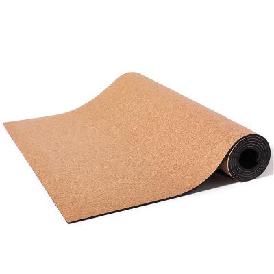 China Waterproof Fitness Rubber Cork Yoga Mat Non Slip and Antibiosis Non Slip Natural Foldable for Home or Gym Use for sale