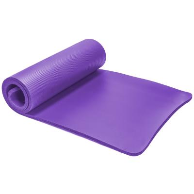 China Wholesale High Performance NBR Fitness NBR Yoga Pilates Mat Tear Resistant/Waterproof/Easy To Clean For Various Home Workout for sale