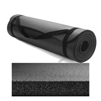 China Wholesale Extra Thick NBR Fitness Yoga Pilates Mat Tear Resistant/Waterproof/Easy To Clean For Various Home Workout for sale