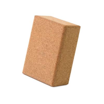 China Customized Sport Eco Friendly Durable And Lightweight Printing Fitness Cork Yoga Block For Pilates Gymnastics Dance for sale