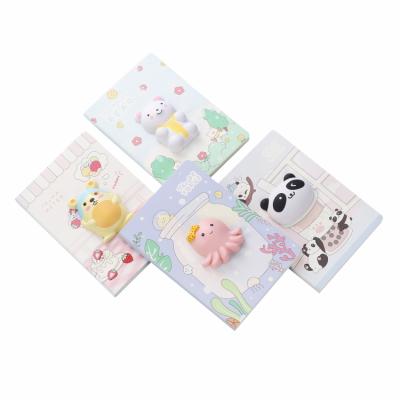 China Soft Cover Cute Animal Design Soft Cover PU A5 Notebook Large Decompressive Stocked Gift Box Packed for sale