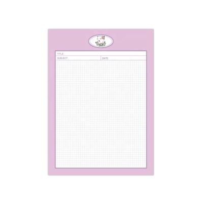 China B5 Creative Teardrop Grid Study Paper Teardrop Notepad Non-sticky Notepad for sale