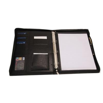 China 2021 New Style Multi Zipper Page Folder Waterproof Folder With 4 Ring Binder for sale