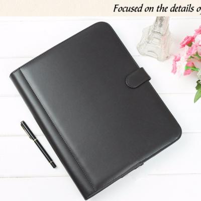 China Waterproof Customize Leather Zipper Folder With Calculator And Pad for sale