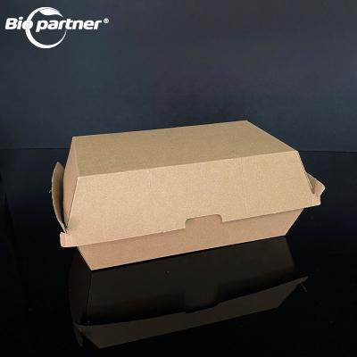 China Bio-degradable BH2 biodegradable lunch takeaway mini 6 inch corrugated burger box for delivery for sale