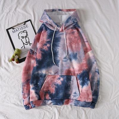 China Newest Arrival Soft Hoodies Latest Design Link Rainbow Sweatshirt Hoodies Breathable Oversized Dye Jacket For Women for sale