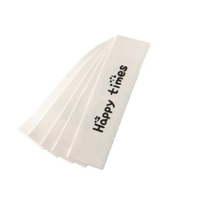 China Custom Printed Casual Labels Fabric Label Printed Machine for sale