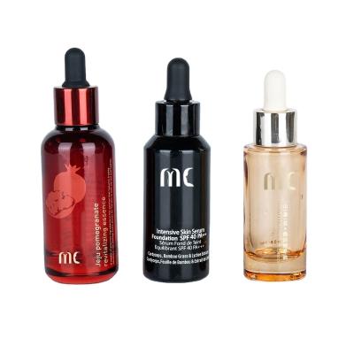 China Glas rond dropper fles 30 ml 50 ml voor eind en luxe essence serum Zhejiang kind resistent Te koop