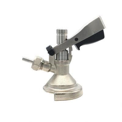 China For Bars Best Quality Home Brew Beer Dispenser Brass A Type Stainless Steel Beer Keg Coupler for sale