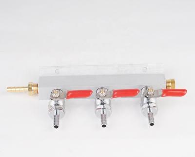 China Wholesale Best Quality 3 Ways Beer Dispenser System Manufacturer Brass Water Manifolds for sale