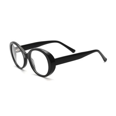 China Glasses 2021 Oval Lens Italy Shape Stylish European Stylish Design Acetate Optical Frame Branded Optical Frames for sale