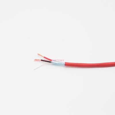 China Fire Alarm System FPLR 2C 18AWG Fire Alarm System Cable Solid Copper Conductor Unprotected Red PVC Jacket for sale