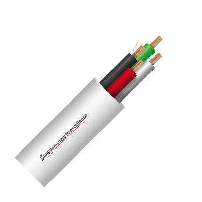 China CCA Copper Alarm Cable Manufacturer Un-Shield 2/Bare 4 6 8 12 Core Copper CCA 20AWG 22AWG 24AWG Shielded Security Alarm Cable for sale