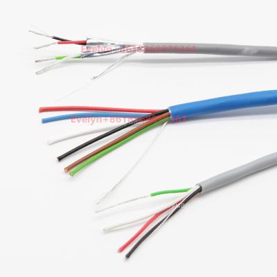 China Hot Sale Security Camera Protected PVC Jacket Security Alarm Instrumentation Cables 4/6 Core Copper Wire Alarm Camera Cable for sale