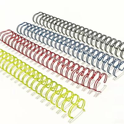 China Promotional Binding Notebook Ganghua Wire O Double Metal Double Loop Wire , Pitch A4 3:1 Wire O For Calendar for sale