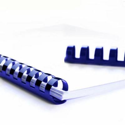 China 21 Ring PVC Spiral Plastic Binding Plastic Comb for sale