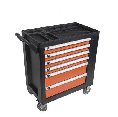 China Use For Machine Repairing KENDO 6 Drawer Rolling Tool Chest Set Cabinet Set Car Repairing DIY Tool Cabinet Kit for sale