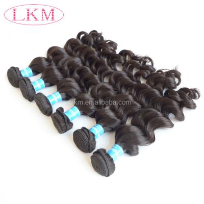 China Wholesale Authentic Human Hair Natural Wave Weave Virgin Brazilian LKM Unprocessed Hair Unprocessed Hair for sale