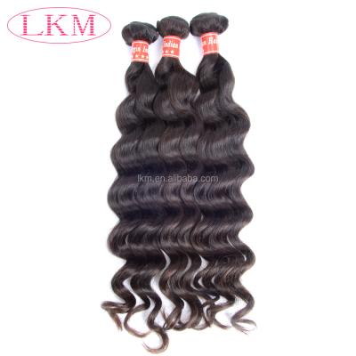 China Grade 8A Pure Unprocessed Virgin Indian Hair Weave Bundles for sale