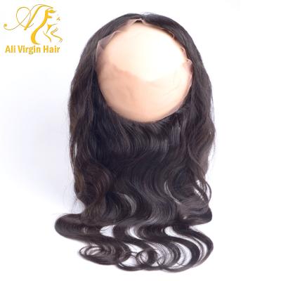 China Can Be Dyed / Can Be Permed Body Wave 360 ​​Lace Headband Unprocessed Hair 360 Headband for sale