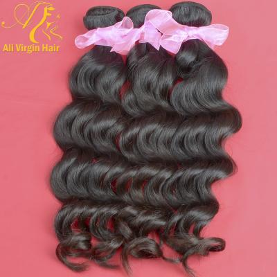 China Deep from Weft to End& Wholesale Full Curticle Plug Grade 9A Brazilian Hair Weave Bundles Brazilian Natural Wave 3Pcs/lot Ali Virgin Hair Aliexpress Free Shipping for sale