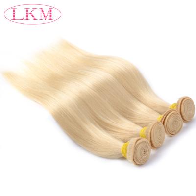 China Silky Straight Wave Virgin Cuticle Aligned Top Quality Brazilian Hair Blonde Human Hair Extensions Hair Weave Bundles 613 for sale