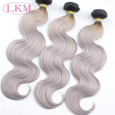 China Body Wave Hair Weave Hair Bundles Weaves Hot Selling Brazilian Virgin Hair 1B Gray Body Wave for sale