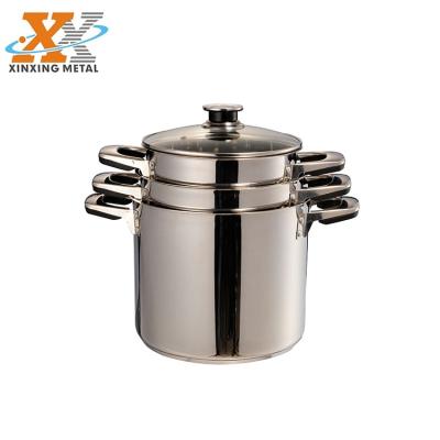 China Sustainable Hot Sale Stainless Steel Bakelite Cookware Stainless Steel Mixed Stock Pot for sale