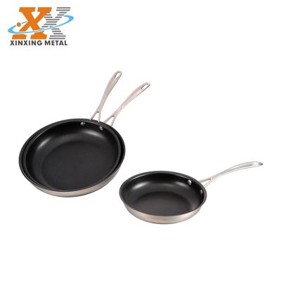 China Good Price Viable Cooking Mirror Polish Finish Kitchen Dinnerware Set Outdoor Pan Frying Pan for sale