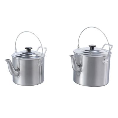 China Good Quality Camping Pot Cookware Kettle Lightweight Aluminum Mirror Polished Kettle for sale