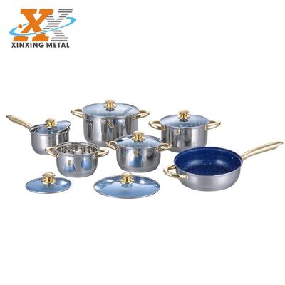 China China Sustainable Supplier Cookingware Nonstick Kitchen Cooking Pot Cookware Set for sale