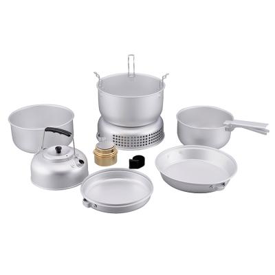 China Lightweight Company Outdoor Camping Cookware Sets Aluminum Cookware Pot Cookware for sale