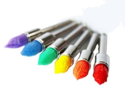 China Colored Conical Polish Shaped Dental Prophy Nylon Soft Polishing Brush for sale