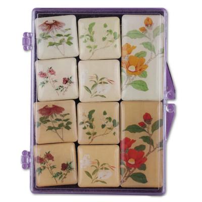 China Letter Promotional Gifts Flower Doming Epoxy Fridge Magnet With Custom Logo for sale