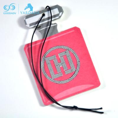 China Paper + Perfume + Rope Customized Popular Auto Perfume / Paper Car Air Freshener for sale