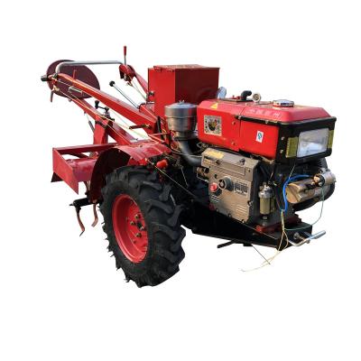 China Ariculture 12 Hp Walking Tractor With Rotary Tiller / Power Tiller for sale