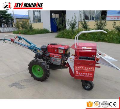 China hot sale mini corn walking tractor corn harvester/china corn harvester for sale