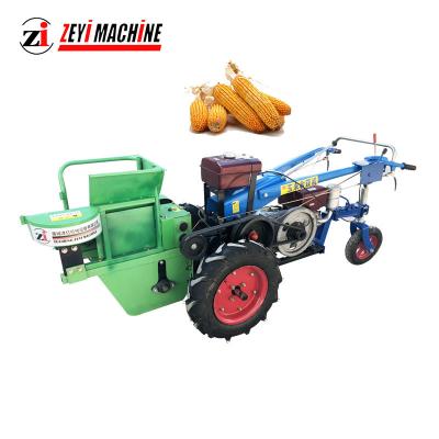 China Brand New Quality 6286 Rice Single Row Walking Tractor Mounted Mini Corn Harvesters for sale