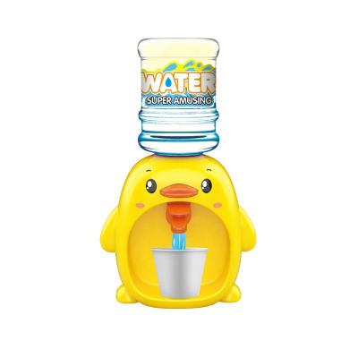 China Yellow Duck/Penguin Children Pretend Play Toys Mini Water Dispenser Electric Sound and Light Penguin Yellow Duck Play House Toys For Children for sale