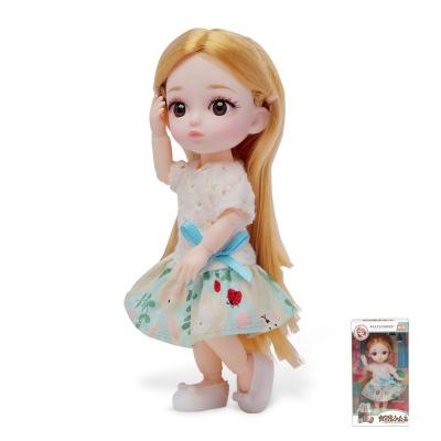 China Mini 16CM BJD Fashion Beautiful Barbies Dolls 12 Flexible Joints Movable Different Hairstyles Doll For Girls And Boys Toys With Box for sale