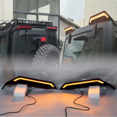 China ABS+LED For Wing With Led Light For Jeep Wrangler Jk /jl Off-Road ABS Rear Roof Spoiler Roof Spoiler Light for sale