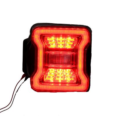 China USA Plastic Version Red Tail Lamp for Jeep Wrangler JK JL 2007-2018 Taillight Car Rear Right and Left Tail Lights for sale