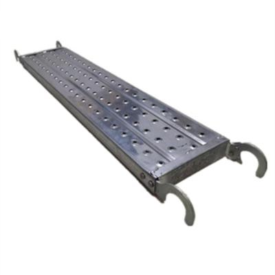 China BS1139 Construction Galvanized Steel Catwalks Platform With Hooks Scaffolding Metal Plank for sale