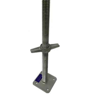 China Industrial U Head Jack Hollow Base And Jack Solid Scaffolding Steel Screw Base For Construction for sale